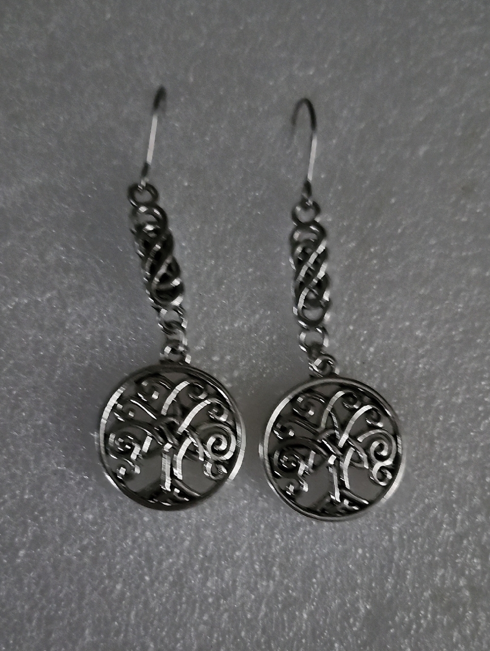 Hand Crafted Silver Tree of Life Dangle Earrings
